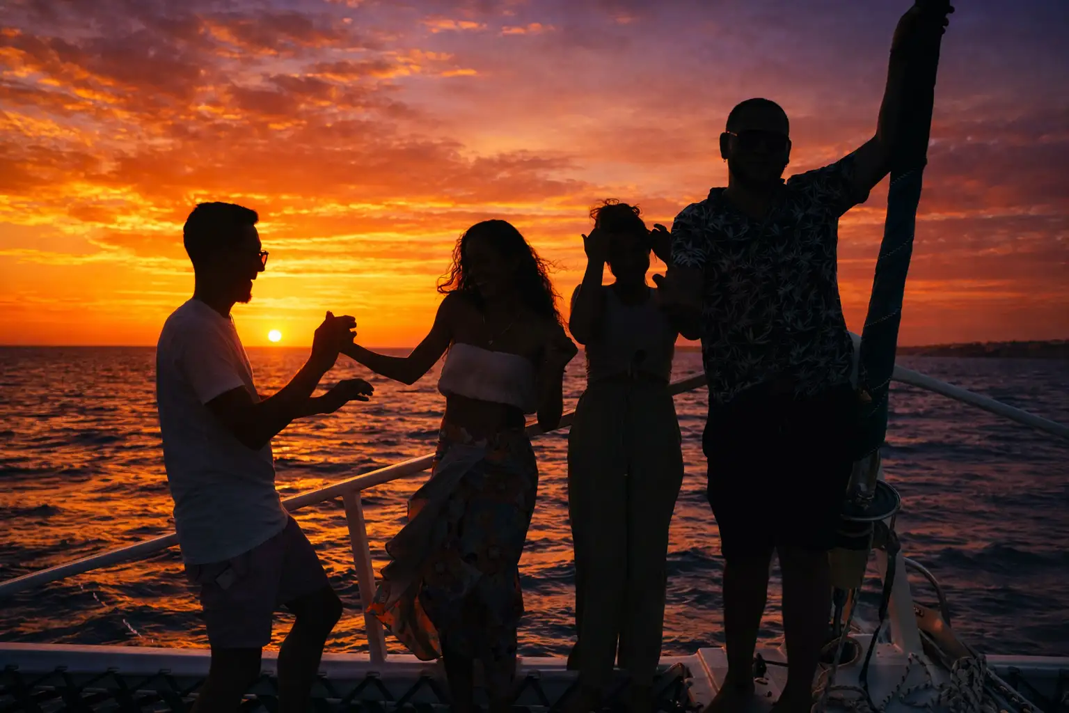 Curacao: Sunset Catamaran Cruise with Open Bar